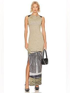 Miaou Selena Dress in Chemises in Vert